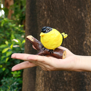 Jinhuoba resina crea il nuovo piccolo giallo uccello albero ciondolo statua decorazione ornamenti per la <span class=keywords><strong>casa</strong></span> - Product Image 3