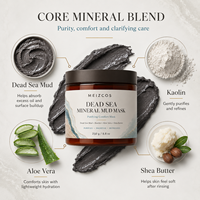 Masque Purifiant au Boue de la Mer Morte 250g Marque Blanche – Contrôle du Sébum, Soin des Pores, Masque Facial Minéral Rafraîchissant pour Peaux Grasses