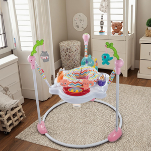 H&C TOYS Chaise à bascule multifonctionnelle en plastique pour bébé, trotteur d'apprentissage, balançoire à bascule pour tout-petit, sauteur musical pour bébé, motif animal - Product Image 6