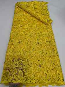 <span class=keywords><strong>Dentelle</strong></span> africaine soluble dans l'eau de haute qualité, <span class=keywords><strong>dentelle</strong></span> française écologique avec strass pour vêtements et fêtes, commande minimum de 5 yards - Product Image 3