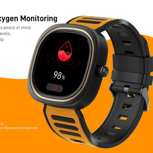 Doogee D11 Smartwatch IP68 không thấm nước thời gian thực nhịp tim 70 chế độ thể thao 300mAh pin cho Android IOS điện thoại di động - Product Image 1