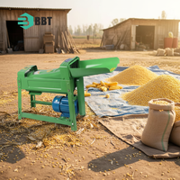 Décortiqueuse de maïs électrique à faible coût et haute efficacité, batteuse de maïs compacte, machine agricole