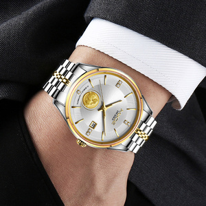 Montre mécanique exclusive pour homme personnalisée, design tourbillon en or massif, étanche, mouvement Miyota, cadran à aiguilles, couronne - Product Image 6