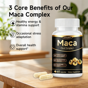 Capsules de bien-être à base de plantes Maca Root Complex, Ashwagandha, Tribulus Terrestris, Fenugrec, complément alimentaire - Product Image 4
