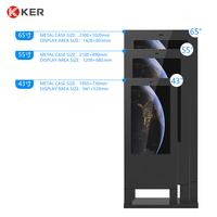 Ker Oem Signalisation numérique Publicité Lecteur vidéo Intérieur Interactif Lcd Totem Kiosque D'affichage Au sol Écran tactile Debout