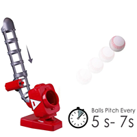 Lanceur de balles automatique pour jeux de plein air pour garçons, jeu de jardin, lanceur de balles de baseball et de tennis RC 2 en 1, jouets pour enfants