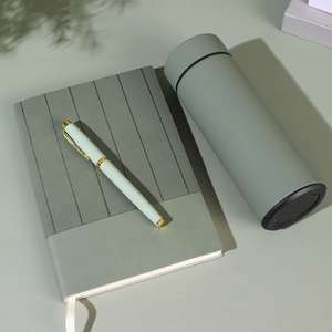 Wholesale Custom Promotional Luxury A5 Notebook with Pen Office Executive Wedding Giveaways Corporate Business <b>Gifts</b> <b>Box</b> Set - Product Image 3