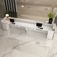 Bureau de réception de la société en marbre moderne et simple polyvalent pour l'hôtel, le bureau, la boutique, l'école et le centre commercial.