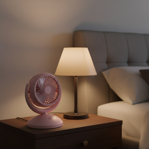 Ventilateur à pince USB avec lumière LED pour la maison et le bureau, mini-ventilateur à pince pour hôtel - Grande Vente - Product Image 1