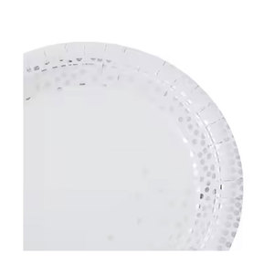 Platos de Papel con Diseño de Puntos, Paquete de Confeti y Papel de Aluminio, Excelente Calidad, Precios Increíbles, Artículos Modernos para Fiestas de Cumpleaños - Product Image 1