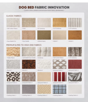 Nouveau lit pour chien en daim d'hiver, motif jacquard, semi-fermé, chaud, pour chiens et chats, utilisation en intérieur