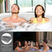 Icegalax Factory Spa Gonflable Piscine Air Jet Bain de Massage Portable Spa Hot Tub Extérieur Avec Pompe