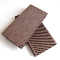 Revêtement de terrasse en WPC à noyau solide, résistant aux intempéries, imperméable, composite bois-plastique, pour jardin et parc