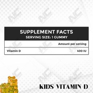 Suplementos de vitaminas personalizados sin etiqueta privada Gomitas de vitamina D para niños a precio mayorista de India - Product Image 3
