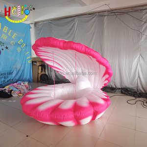 Decoración de Escenario, Conchas de Perla Inflables Personalizadas, Concha Marina Inflable, Vieiras Rosadas Inflables con Luz LED - Product Image 2