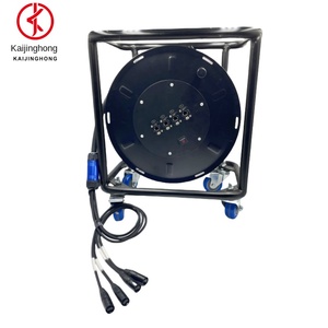 Profesional 2 4 6 <span class=keywords><strong>8</strong></span> 10 canales RJ45 Cat6 Shield <span class=keywords><strong>Ethernet</strong></span> Network Snake <span class=keywords><strong>Cable</strong></span> con tambor de carrete de <span class=keywords><strong>Cable</strong></span> para pantalla de visualización - Product Image 2