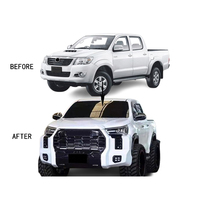 Kits de carrosserie aérodynamiques tout-terrain Homies Wide Fender Front Grille Bumper pour Toyota Hilux Vigo 2005-2015, mise à niveau Revo Rocco