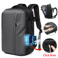 Sac à dos durable en Oxford avec serrure TSA, chargement USB, compression sous vide extensible, grande capacité, pour trajets quotidiens, affaires et voyages en avion