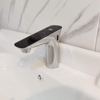 Robinet de lavabo numérique intelligent SUNDREAM de luxe à technologie de pointe avec détection automatique de température en laiton