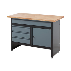 Établi de garage <span class=keywords><strong>Tiroir</strong></span> Cabinet Rangement Poste de travail 842H X 1200W X 600D mm 4x <span class=keywords><strong>Tiroir</strong></span> 1 Porte Verrouillage à clé réglable - Product Image 1