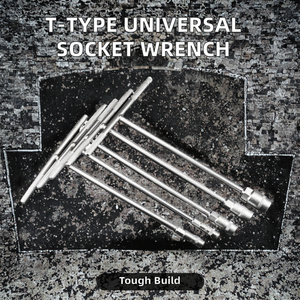 <b>Universal</b> T Type 6mm-19mm CR-V Steel Hexagon <b>Socket</b> Wrench Metric DIY Hand Tools for Auto Repair OEM Customizable T-Shape Hex - Product Image 2