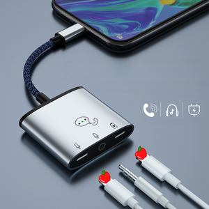 Adaptador <span class=keywords><strong>de</strong></span> Auriculares Tres en Uno con Cable <span class=keywords><strong>de</strong></span> Carga para Juegos, Compatible con la <span class=keywords><strong>Tarjeta</strong></span> <span class=keywords><strong>de</strong></span> Sonido para Transmisión en Vivo para Teléfonos IOS - Product Image 1