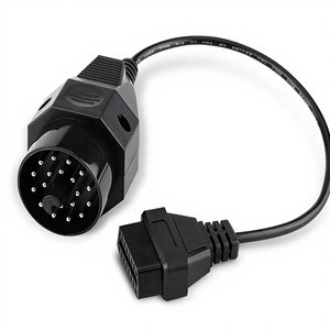 Cavo Adattatore Connettore OBD1 20PIN e OBD2 16PIN per BMW <span class=keywords><strong>E31</strong></span> E32 E34 E36, Compatibile con Strumenti di Scansione OBD 1, Nero, Compatibile con Windows XP - Product Image 1