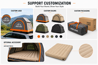 Tente de toit de voiture gonflable personnalisée en usine, imperméable, pliable, installation rapide, tente de toit de voiture gonflable pour le camping