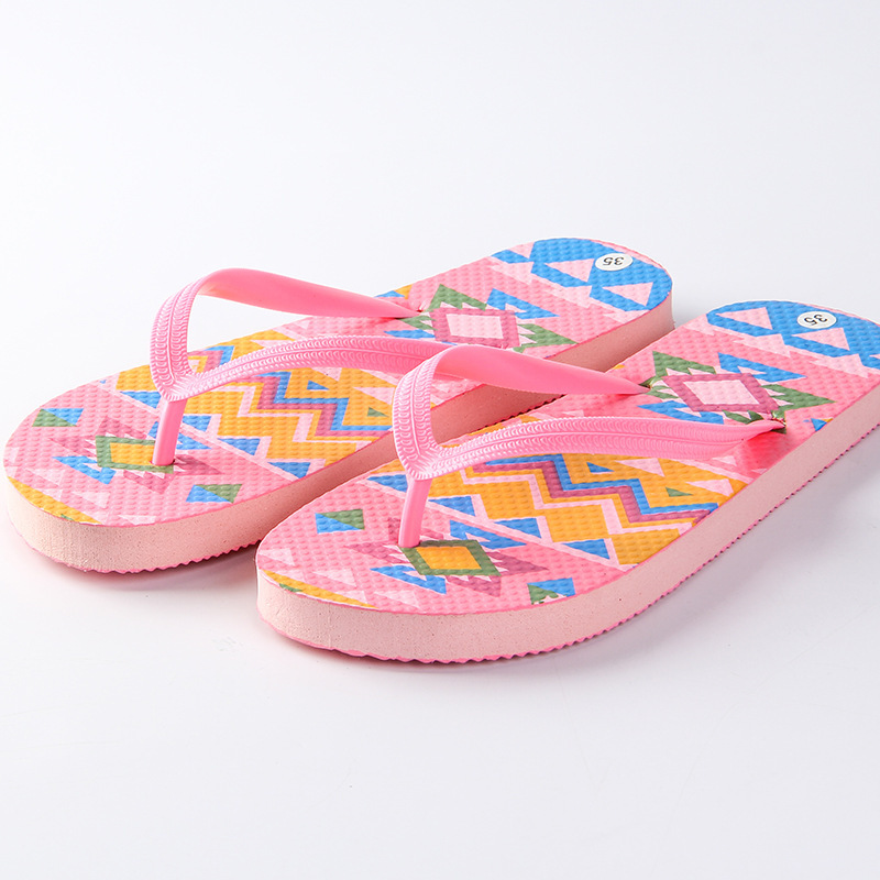 Custom Logo Printing Design Boys Girls Casual Beach Sandals PE Filp-flops Slippers