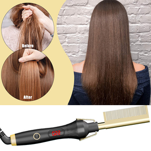 Deslumbrante calor Didgital 500F Mini alisado del cabello prensa caliente peine - Product Image 3