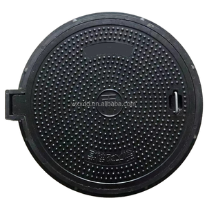Couverture de regard ronde en fibre de verre étanche, grille de drainage FRP BMC pour voie publique, système de drainage de rue de haute qualité - Product Image 1