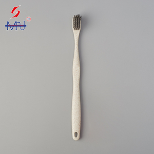 Hotel ecológico cepillo de dientes de paja de <span class=keywords><strong>trigo</strong></span> Manejar material desechables cepillo de dientes - Product Image 1