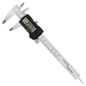 DITRON Carbon Stainless Steel 0-300mm Digital Caliper With LCD Screen Measuring Instrument Electronic Digital Vernier Calipers