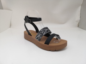 <strong>Roma</strong> Women's Summer Flat Sandals Casual Outdoor Slides with Open Toe Toecap Breathable Anti-Slip Strap Closure Ladies Shoes - Product Image 2