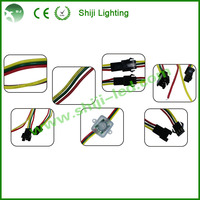 Lampu Pixel LED RGB Addressable 12mm Persegi SJ-2618-DMX IP66 50pcs/Rantai Modul Pixel LED Luar Ruangan PVC Taman Hiburan Liburan