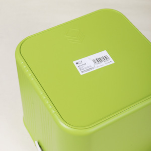 Cubo de Plástico Cuadrado con Tapa 10.5L, Contenedor de Almacenamiento, Cesto para Juguetes, Cesta de Lavado, Asiento, Uso en Baño, con Asa de Transporte - Product Image 3