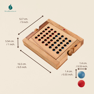 Penthouse Apartments : Jeu de société familial en bois, jeu de stratégie de placement de disques Connect Four pour enfants et adultes - Product Image 3