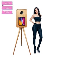 Photomaton portable rétro avec imprimante, photomaton vintage en bois, photomaton selfie, photomaton reflex numérique