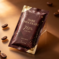 Vente flash - Sachets d'emballage en aluminium imprimés sur mesure, scellés sur trois côtés, de qualité alimentaire, pour 50g, 100g, 300g