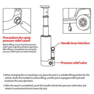 Neuer Wüsten-Offroad-Hydraulik-Stahlheber mit 3T Tragkraft für Anhängerkupplung & Abschlepphaken-Zubehör - Product Image 5