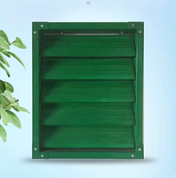 Grille de ventilation à lamelles en aluminium résistante aux intempéries, pour extérieur, montage mural, couleur personnalisée disponible