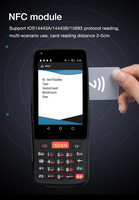 Escáner de Código de Barras Industrial Android 1D/2D, Lector NFC/RFID, Terminal PDA Portátil para Gestión de Inventario/Stock