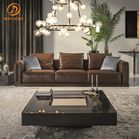 Großhandel Maßgefertigte Günstige Chinesische Chaiselongue Schöne Leder Einzelsofa-Sets Modern Luxuriös für Zuhause