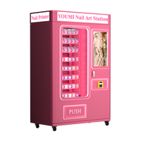 Lecteur de cartes professionnel pour imprimante photo d'ongles personnalisée en libre-service, machine distributrice DIY pour centres commerciaux