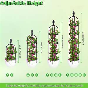 2Pack <b>Obelisk</b> Trellis for Climbing <b>Plants</b> Outdoor 6.6ft, Garden Tower Trellis for Potted <b>Plants</b> Indoor with Twist Tie - Product Image 3