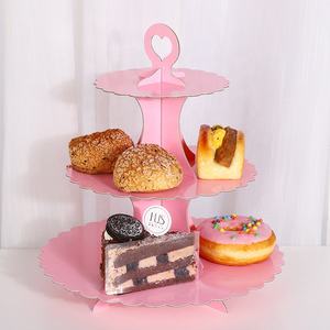 Plato Redondo Reutilizable para Servir Pasteles, Exhibición de Alimentos, Soporte para Cupcakes, Base para Pastel de Cartón - Product Image 4