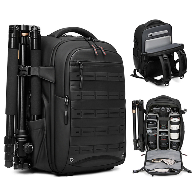 Dual Usage Travel Camera Backpack for Outdoor Photography Digital Gear Tripod Holder Waterproof Laptop Backpack Travel Backpack