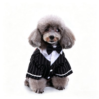 Vêtements personnalisés pour chat printemps-été avec nœud papillon et ensemble de costume, smoking de fête pour animaux, queue-de-pie, vêtements de mariage pour chien