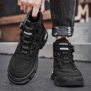 <strong>Mens</strong> <strong>Shoes</strong> Boots Midi British Style Retro Waterproof Outdoor Mountaineering Wear-resistant Motorcycle Work Thick Soled - Product Image 3