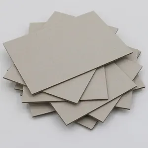Fu Lam 1mm-4mm A4 Recycled Materials Laminated Duplex Grey Paper Board Cardboard Grey 1mm Grey Chipboard Paper Mill